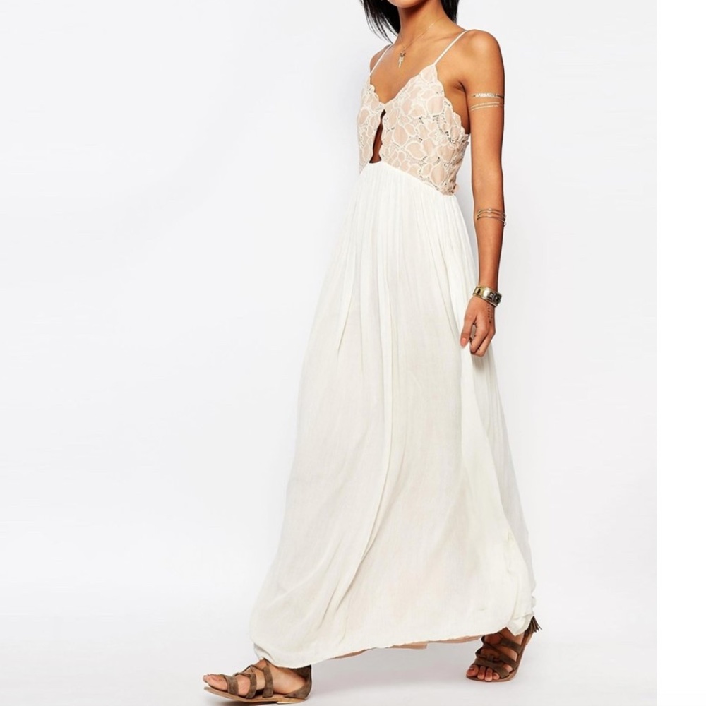 Tularosa Bryce Maxi Dress in Pale Blush